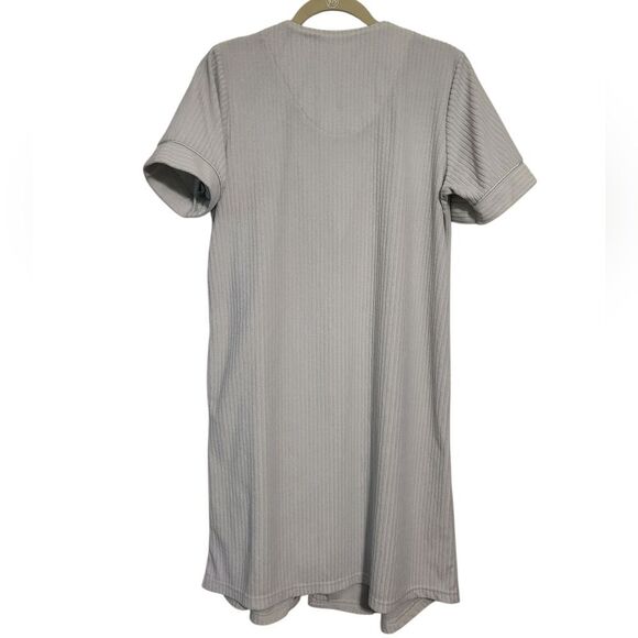 Collette By Miss Elaine Light Green Terry Cloth Front Zip Up Midi Robe,  S - Picture 2 of 11